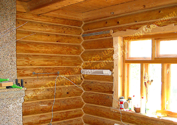  утепление деревянного дома из бревна изнутри